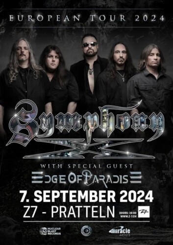 Poster von der Veranstaltung Symphony X @ Konzertfabrik Z7, Pratteln