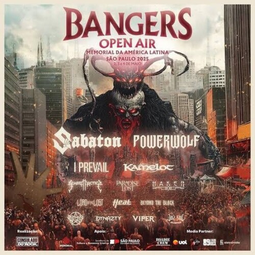 Poster von der Veranstaltung Bangers Open Air @ Memorial da América Latina