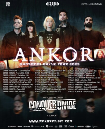 Poster von der Veranstaltung Ankor - Shoganai EU/UK Tour 2025 @ KIFF, Aarau