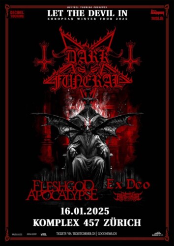 Poster von der Veranstaltung Dark Funeral @ Komplex 457, Zürich