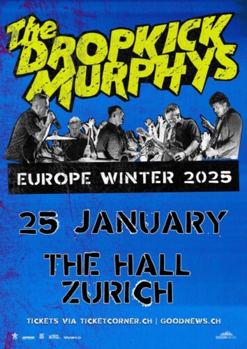 Poster von der Veranstaltung Dropkick Murphys @ The Hall, Zürich