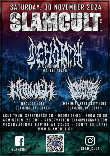 Poster of the event Slam Cult XVI at AkuT Thun