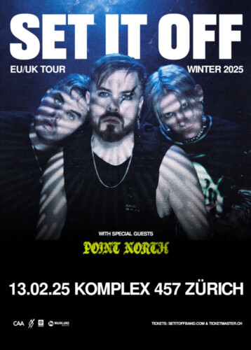 Poster of the event SET IT OFF at Komplex 457, Zürich