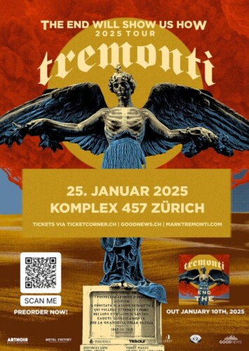 Poster von der Veranstaltung Tremonti @ Komplex 457, Zürich