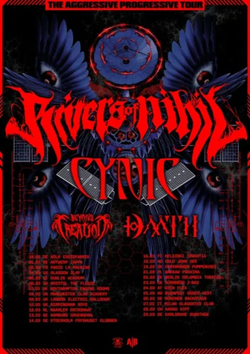 Poster von der Veranstaltung Rivers Of Nihil & Cynic @ KIFF, Aarau