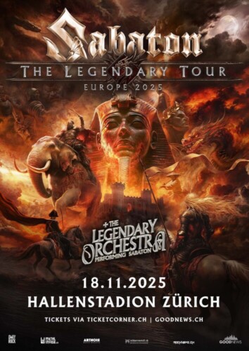 Poster von der Veranstaltung Sabaton @ Hallenstadion, Zürich