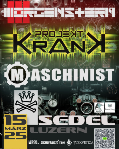 Poster von der Veranstaltung Morgenstern & Projekt Krank & Maschinist @ Sedel, Luzern