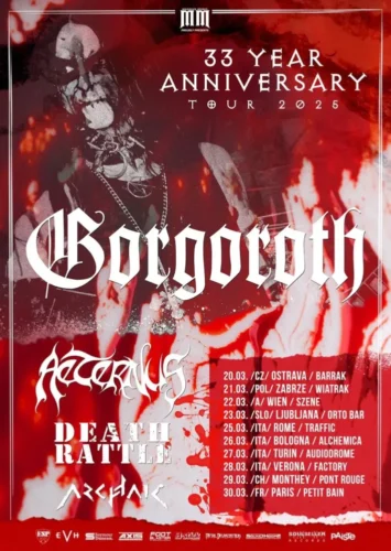 Poster von der Veranstaltung Gorgoroth - 33 Year Anniversary Tour 2025 @ Pont Rouge