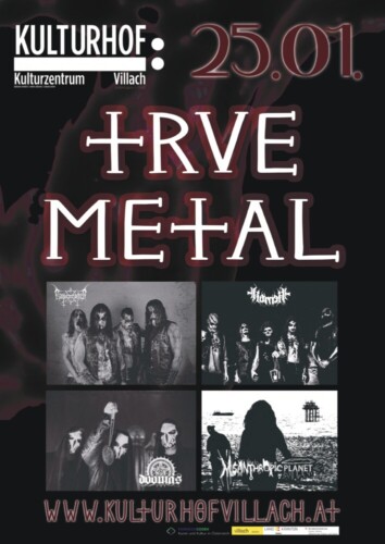 Poster of the event Metal im Kulturhof at Kulturhof:Villach