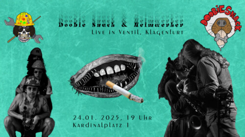 Poster von der Veranstaltung Aki Streeter's Mad Multiverse Presents: Heimwerker + Doobie Snack @ VENTIL