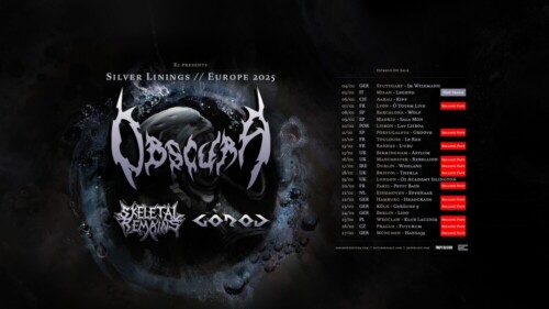 Poster von der Veranstaltung Obscura, Skeletal Remains & Gorod @ KIFF, Aarau