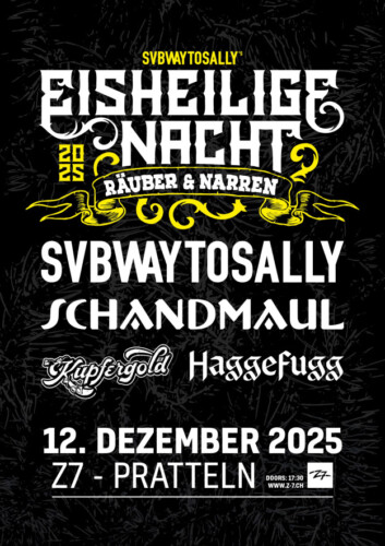 Poster von der Veranstaltung Eisheilige Nacht 2025 @ Konzertfabrik Z7, Pratteln