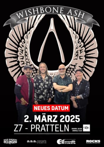 Poster of the event Wishbone Ash at Konzertfabrik Z7, Pratteln