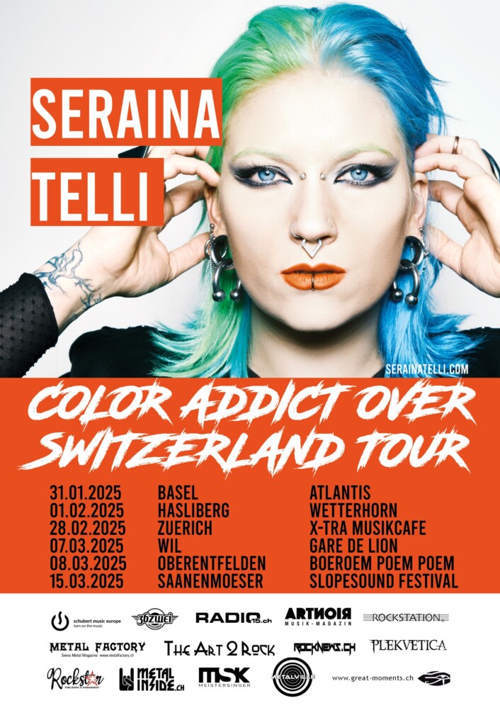 Event Poster von SERAINA TELLI – Color Addict Tour