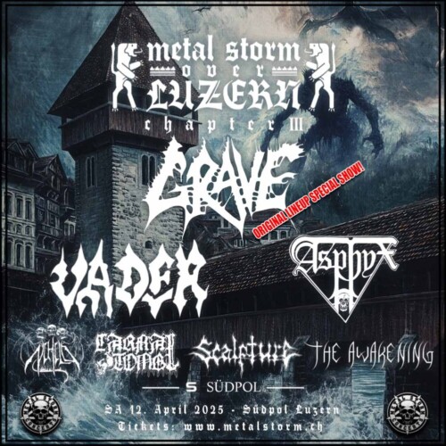 Poster von der Veranstaltung Metal Storm over Luzern Festival Chapter III @ Südpol