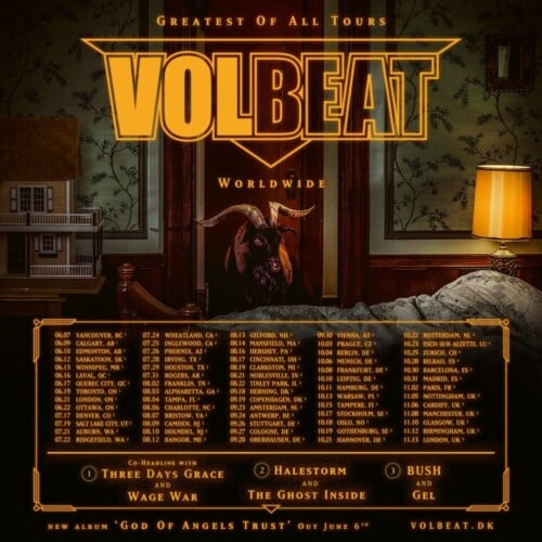 Poster of the event Volbeat - Greatest of all time Tour Worldwide at Hallenstadion, Zürich