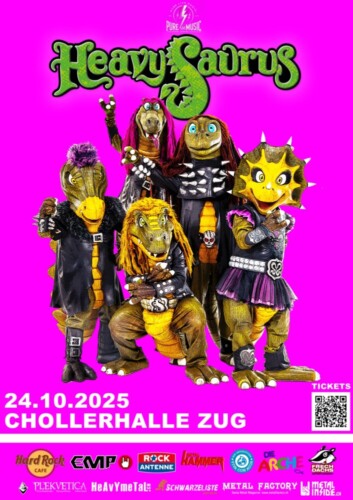 Poster von der Veranstaltung Heavysaurus @ Chollerhalle, Zug