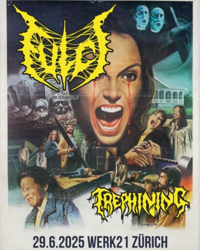 Poster von der Veranstaltung Fulci & Trephining @ Werk21, Zürich