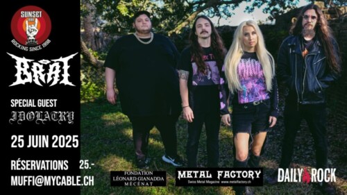 Poster von der Veranstaltung Brat & Idolatry @ Sunset Bar, Martigny