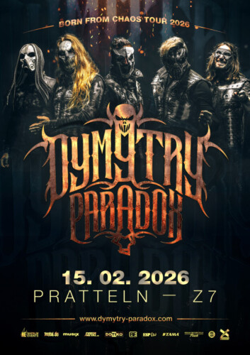 Poster von der Veranstaltung Dymytry Paradox (Born From Chaos Tour ) @ Konzertfabrik Z7, Pratteln