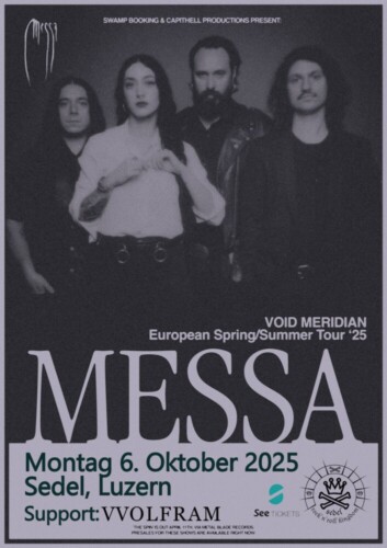 Poster von der Veranstaltung Messa & Vvolfram @ Sedel, Luzern
