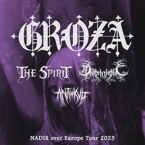 Poster von der Veranstaltung Groza, The Spirit & Anteinferno @ KIFF, Aarau