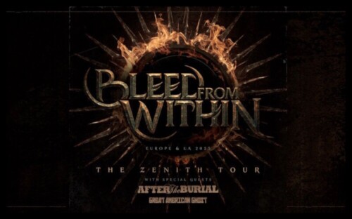 Poster von der Veranstaltung Bleed From Within, Great American Ghost & After the Burial @ Tavastia