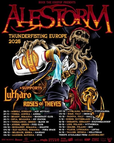 Poster von der Veranstaltung Alestorm (Thunderfisting Europe 2025 ) @ X-TRA, Zürich