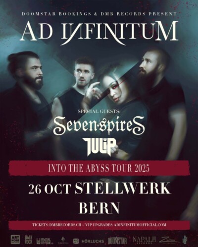 Poster of the event Ad Infinitum - Into The Abyss Tour 2025 Bern at Stellwerk Bern