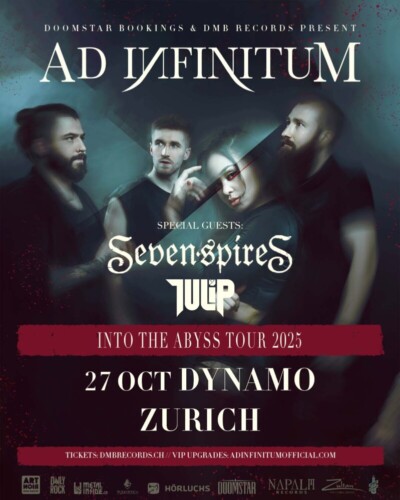 Poster of the event Ad Infinitum - Into The Abyss Tour 2025 Zürich at Dynamo, Zürich