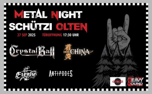 Poster of the event Metal Night Schützi Olten #1 at Schützi, Olten