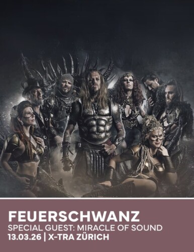 Poster von der Veranstaltung Feuerschwanz - Knightclub Tour 2026 @ X-TRA, Zürich