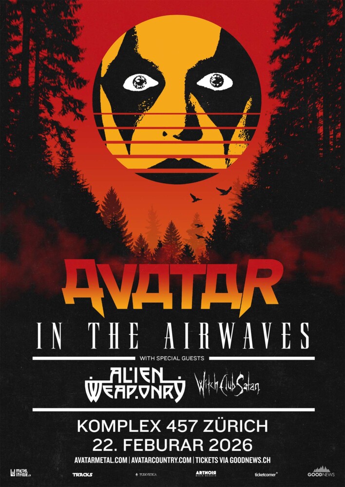 Event Poster von Avatar, Alien Weaponry & Witch Club Satan