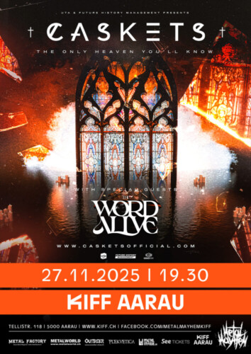 Poster of the event CASKETS at KIFF, Aarau