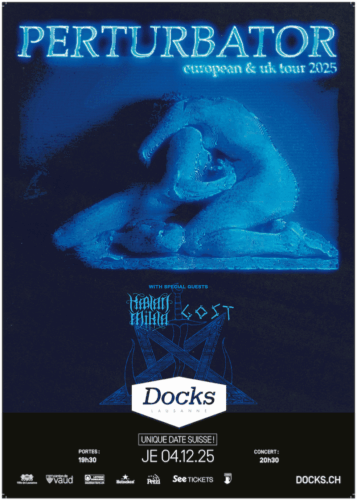 Poster von der Veranstaltung Perturbator, Kælan Mikla & Gost @ Les Docks, Lausanne