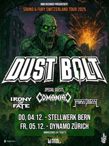 Poster von der Veranstaltung Dust Bolt @ Werk21, Zürich