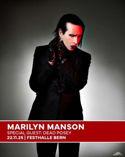 Poster von der Veranstaltung Marilyn Manson - One Assassination Under God Tour 2025 @ Festhalle Bern