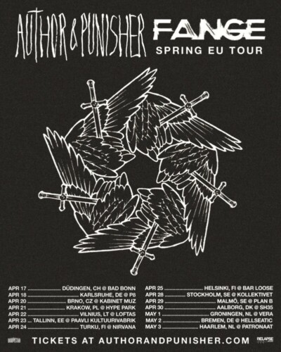 Poster von der Veranstaltung Author and Punisher & Fange @ Bad Bonn, Düdingen