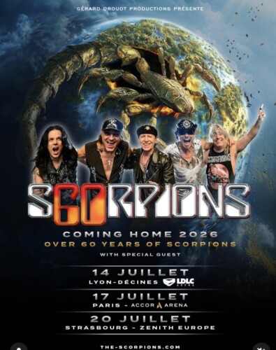 Poster von der Veranstaltung Scorpions - Coming Home 2026 @ Zenith de Strasbourg Europe