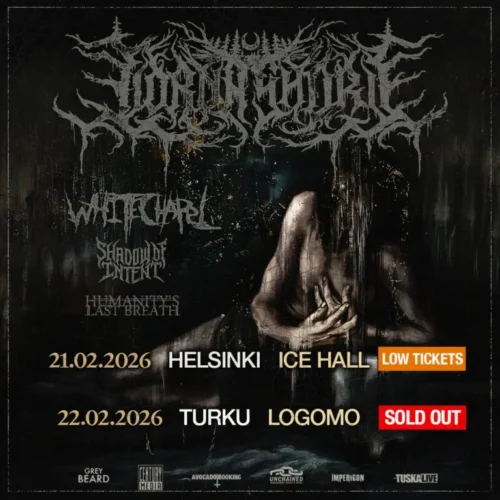 Poster von der Veranstaltung Lorna Shore, Whitechapel & Shadow of Intent @ Logomo, Turku