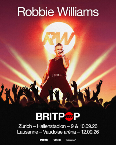 Poster von der Veranstaltung Robbie Williams @ Vaudois Aréna