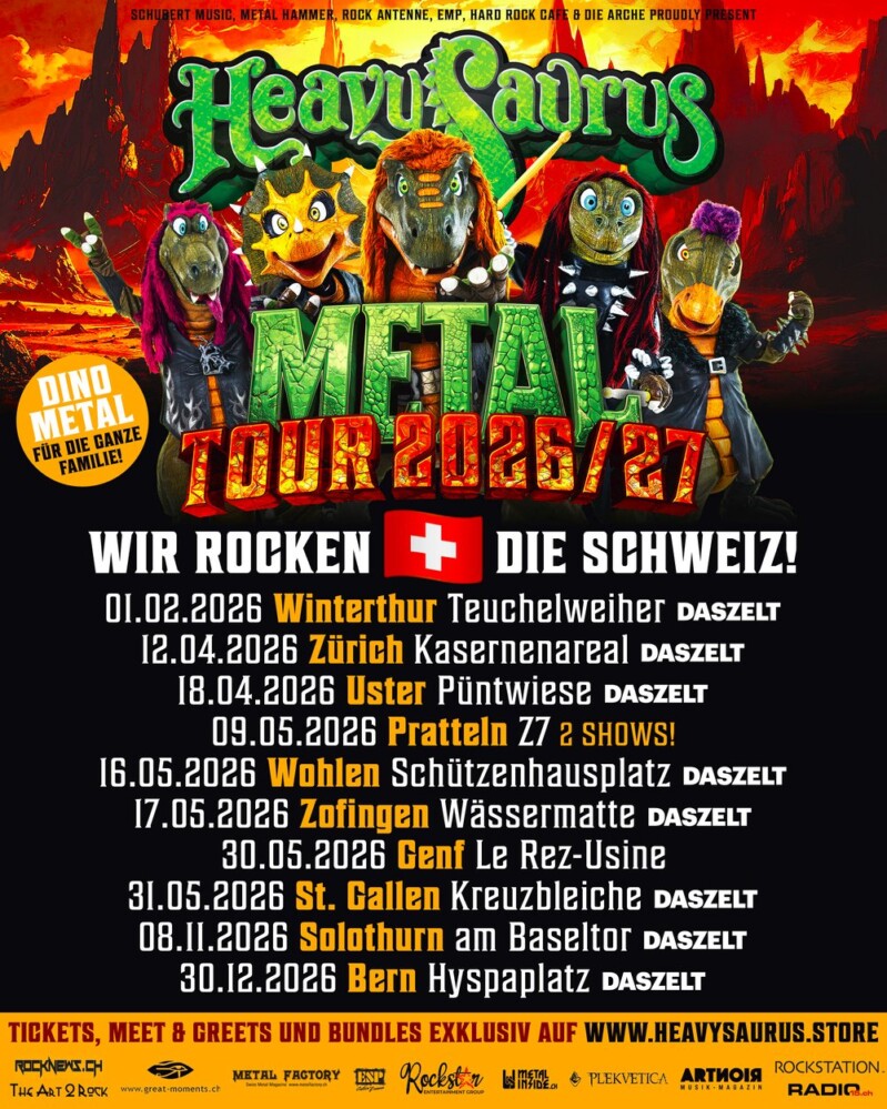 Event Poster von Heavysaurus (METAL Tour 2026)