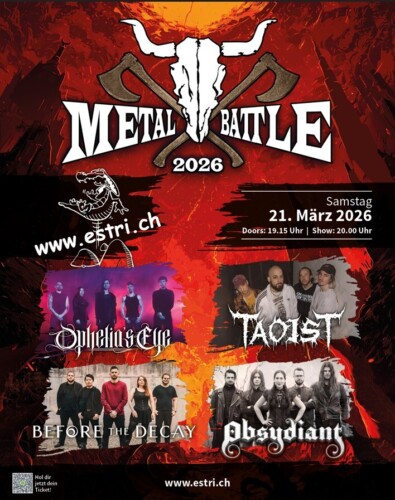 Poster von der Veranstaltung Wacken Metal Battle @ Estrich, Winistorf