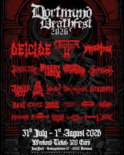 Poster von der Veranstaltung Dortmund Deathfest 2026 @ YunkYard