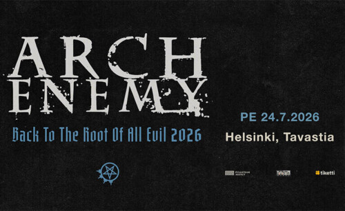 Poster von der Veranstaltung Arch Enemy - Back To The Root Of All Evil 2026 @ Tavastia