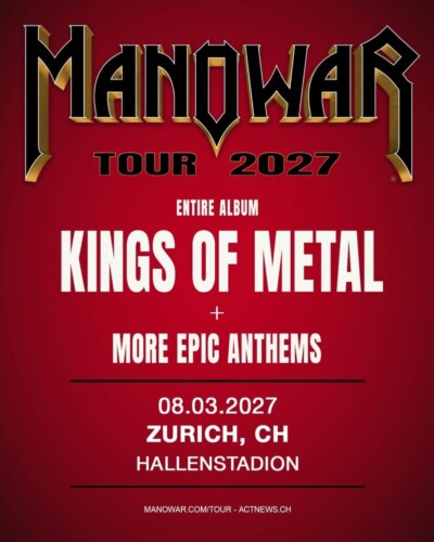 Poster von der Veranstaltung Manowar @ Hallenstadion, Zürich