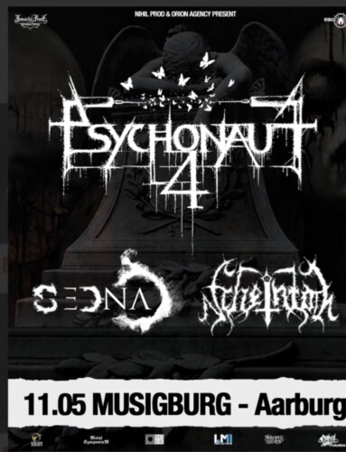 Poster von der Veranstaltung Psychonaut 4, Sedna & Scheintod @ Musigburg, Aarburg
