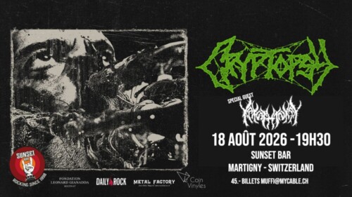 Poster von der Veranstaltung Cryptopsy & Kakothanasy @ Sunset Bar, Martigny