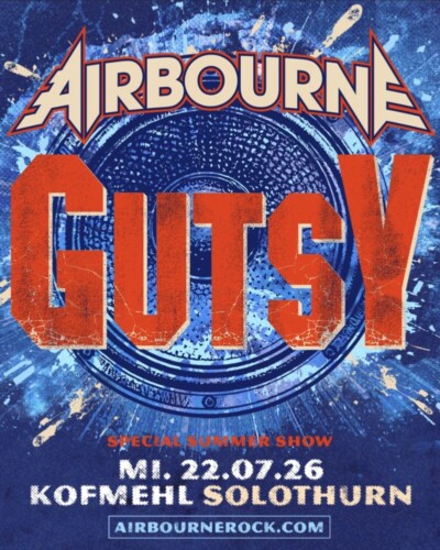 Poster von der Veranstaltung Airbourne @ Kofmehl, Solothurn