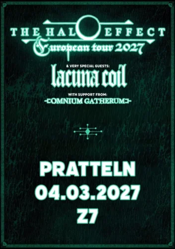 Poster von der Veranstaltung The Halo Effect(European Tour 2027) @ Konzertfabrik Z7, Pratteln